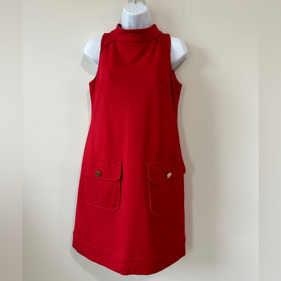 Cynthia Steffe Mod Style Flattering Sleeveless Shift Dress Size 2 - Picture 5 of 9